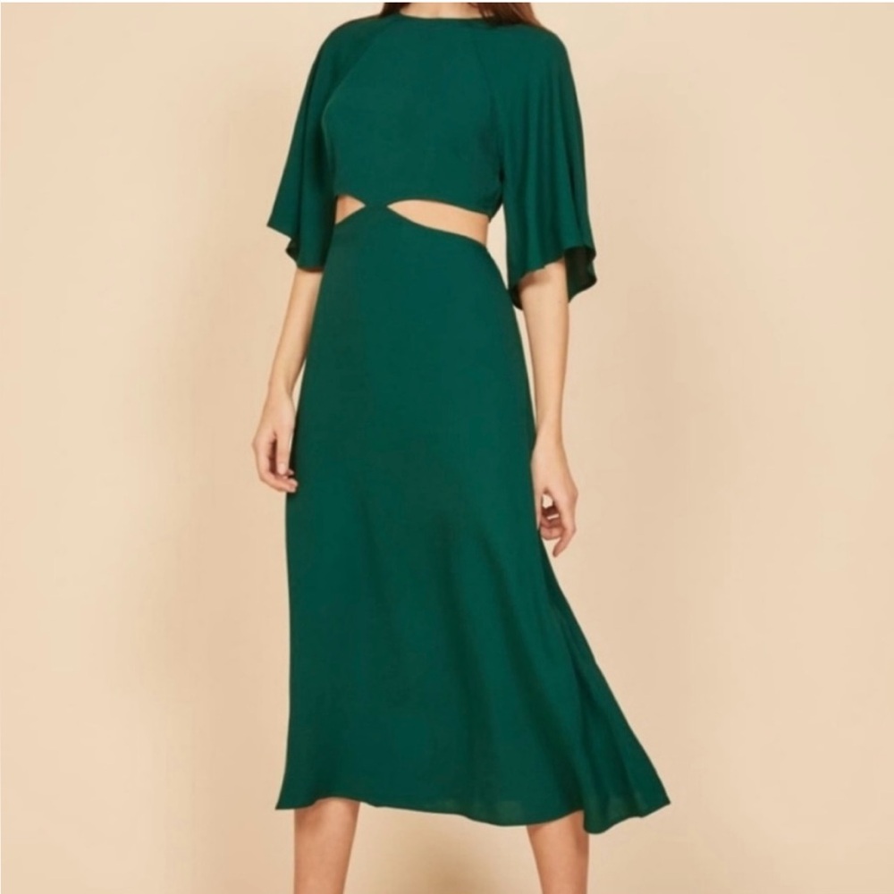 New Reformation midi cut out dress.